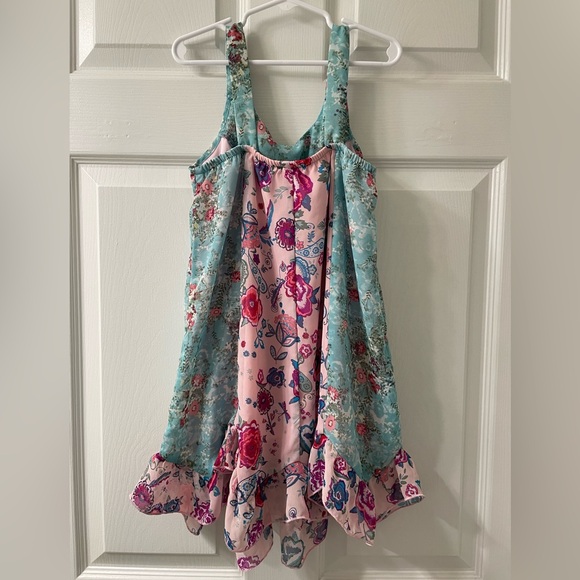 Pink & Violet Girl’s Dress M (7/8) - Like new - Picture 2 of 3